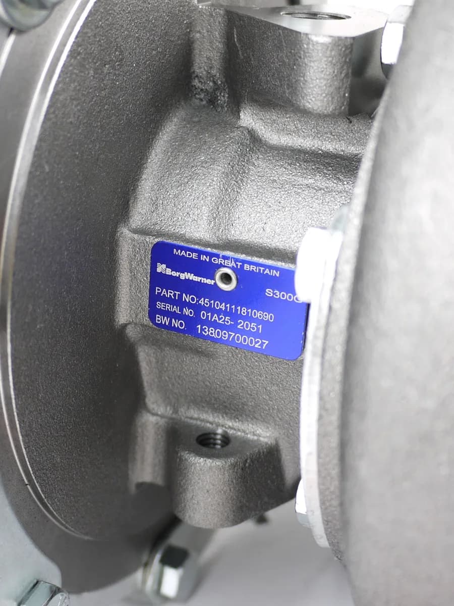 Турбокомпрессор BORG WARNER (аналог) (арт.- S300G, 13809880027, 13809700027) - изображение 5